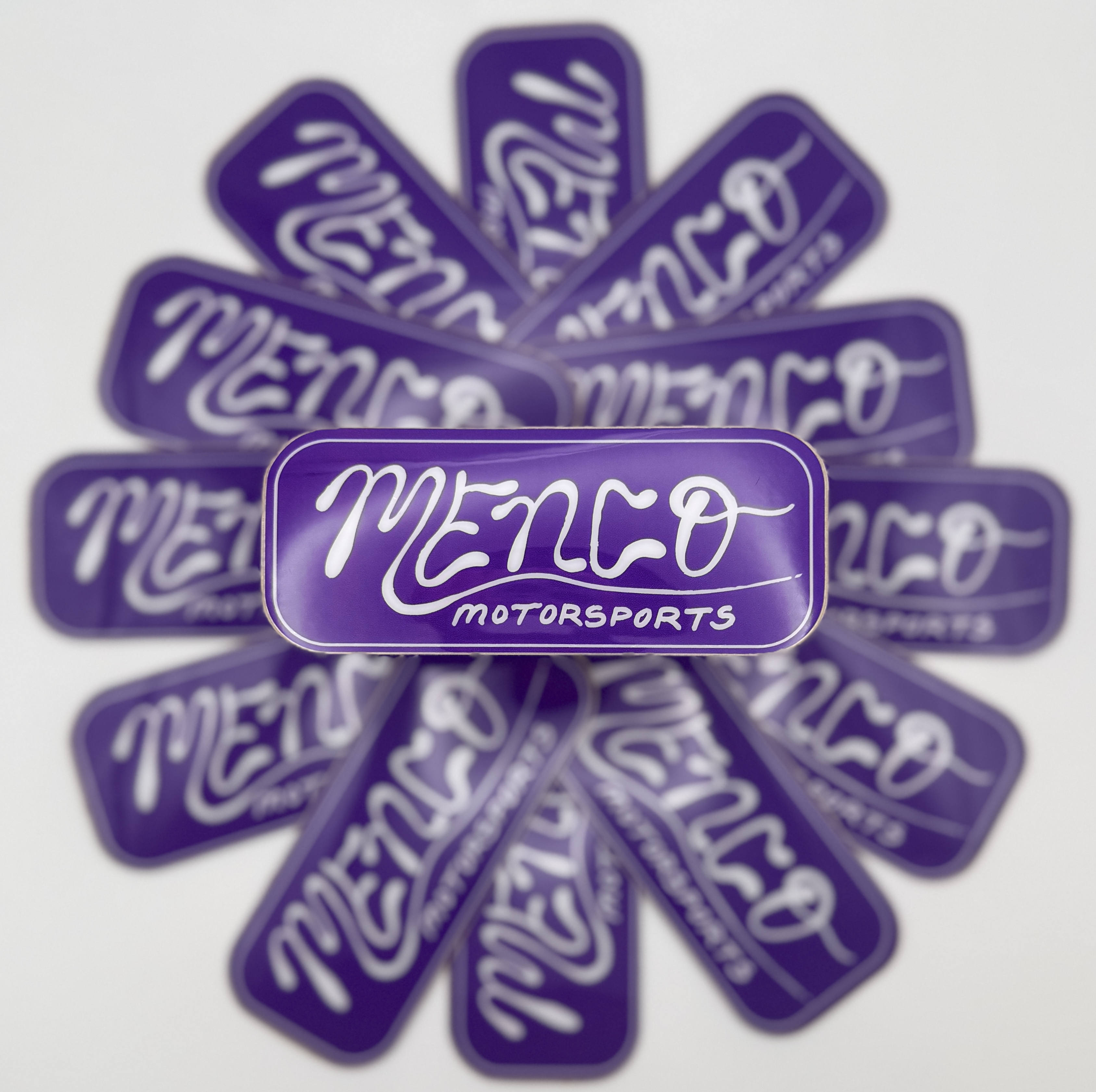 The Heritage Menco Sticker- Purple/ White