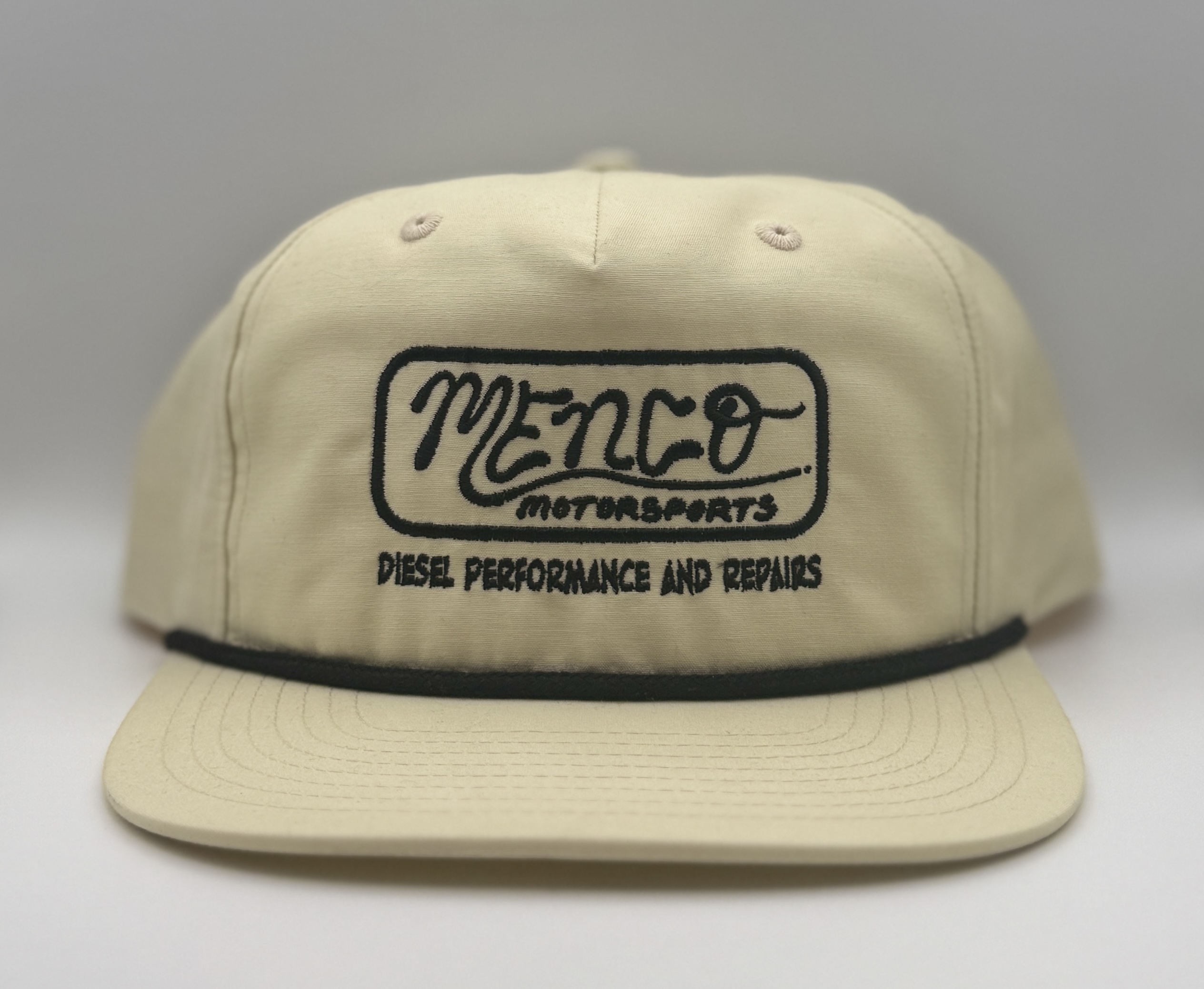 The Heritage Menco Rope Hat — Cream / Black
